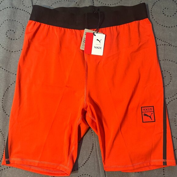 PUMA VOGUE RED & BLACK COMPRESSION SHORTS SIZE XL OR L MEN NWT $55.00 - Picture 1 of 5